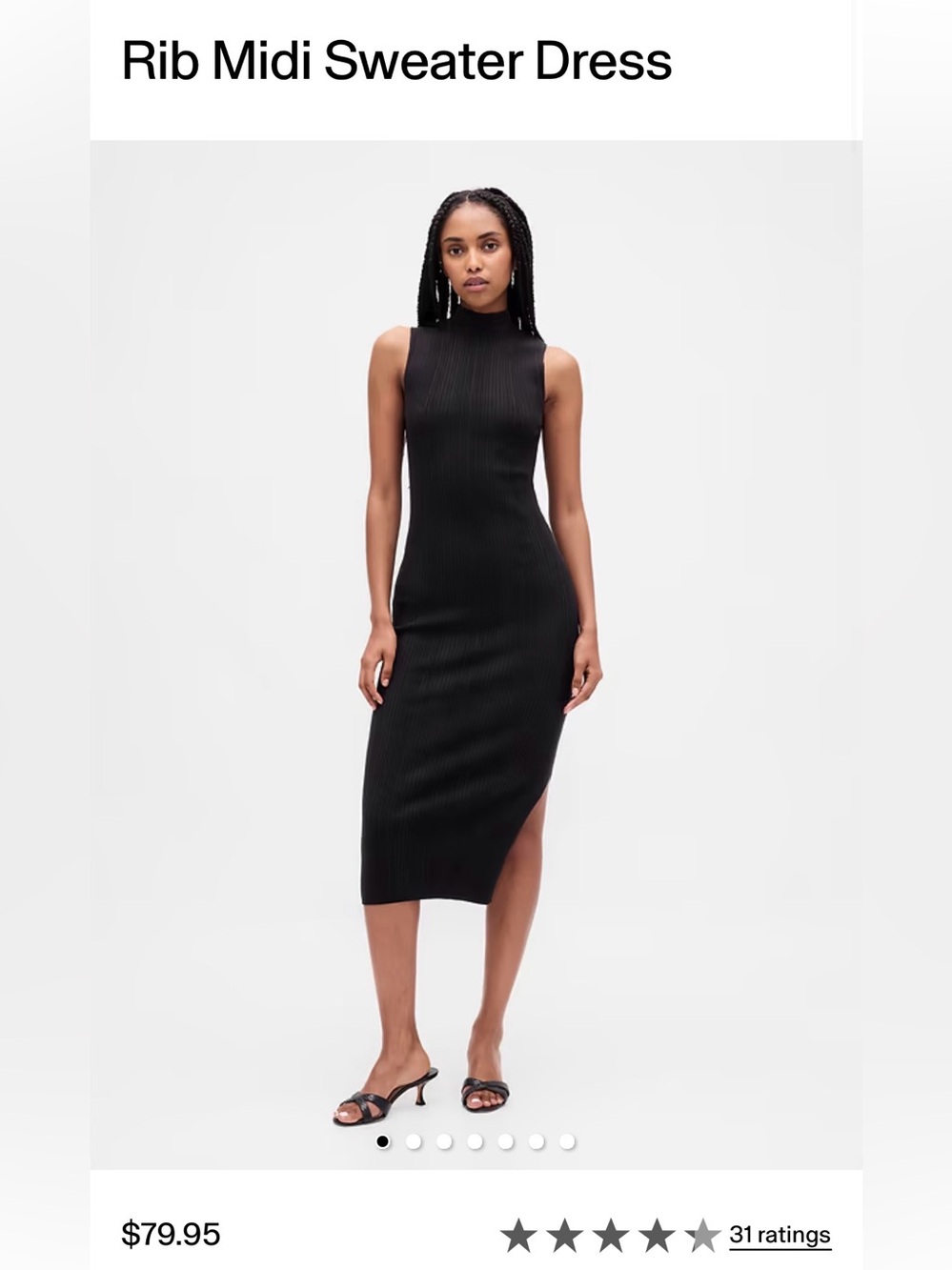 GAP Rib midi sweater dress